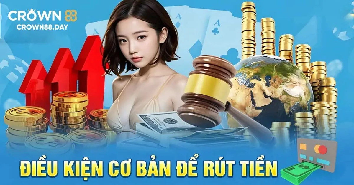 Điều kiện để bạn rút tiền Crown88 thành công